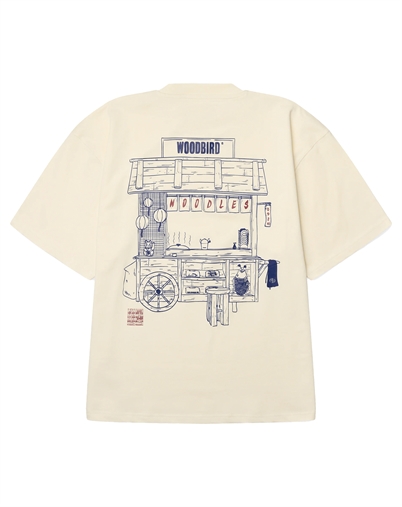 Woodbird - WBBeam Cart T-shirt - Off White